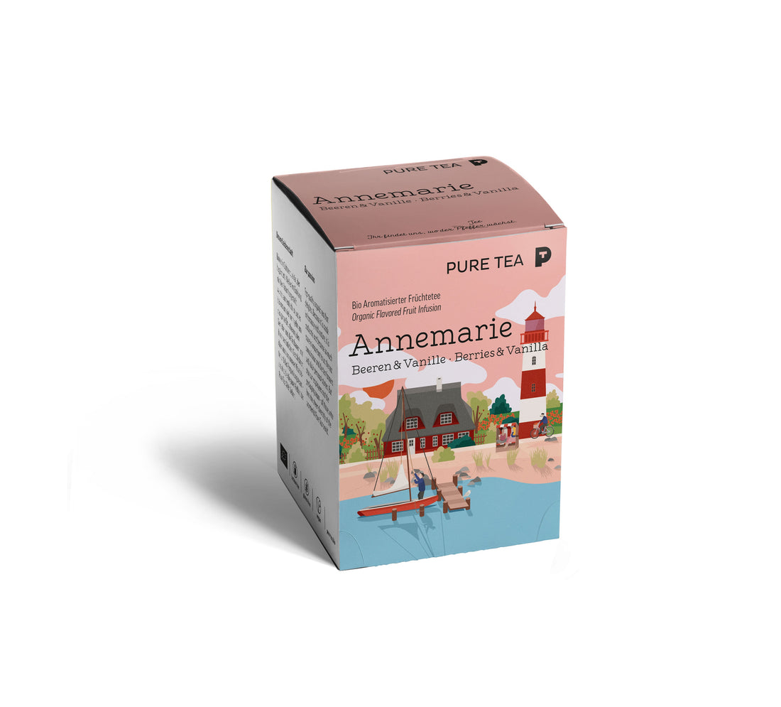 Althaus Pure Tea Annemarie Berries and Vanilla Organic Flavored Fruit Tea Box