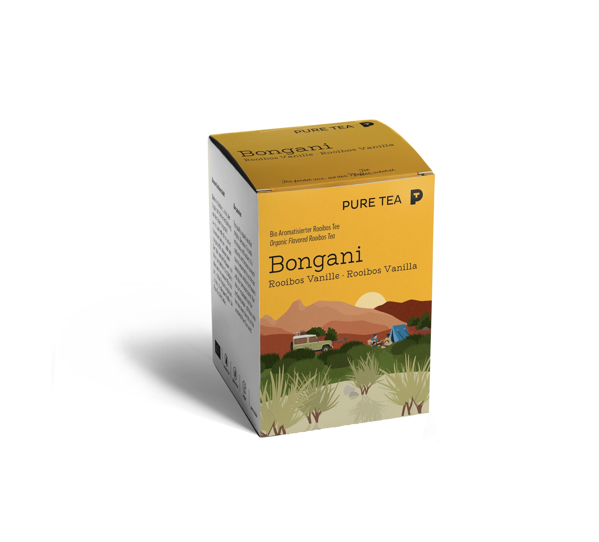 Althaus Pure Tea Bongani Rooibos Vanilla Organic Flavored Rooibos Tea Box