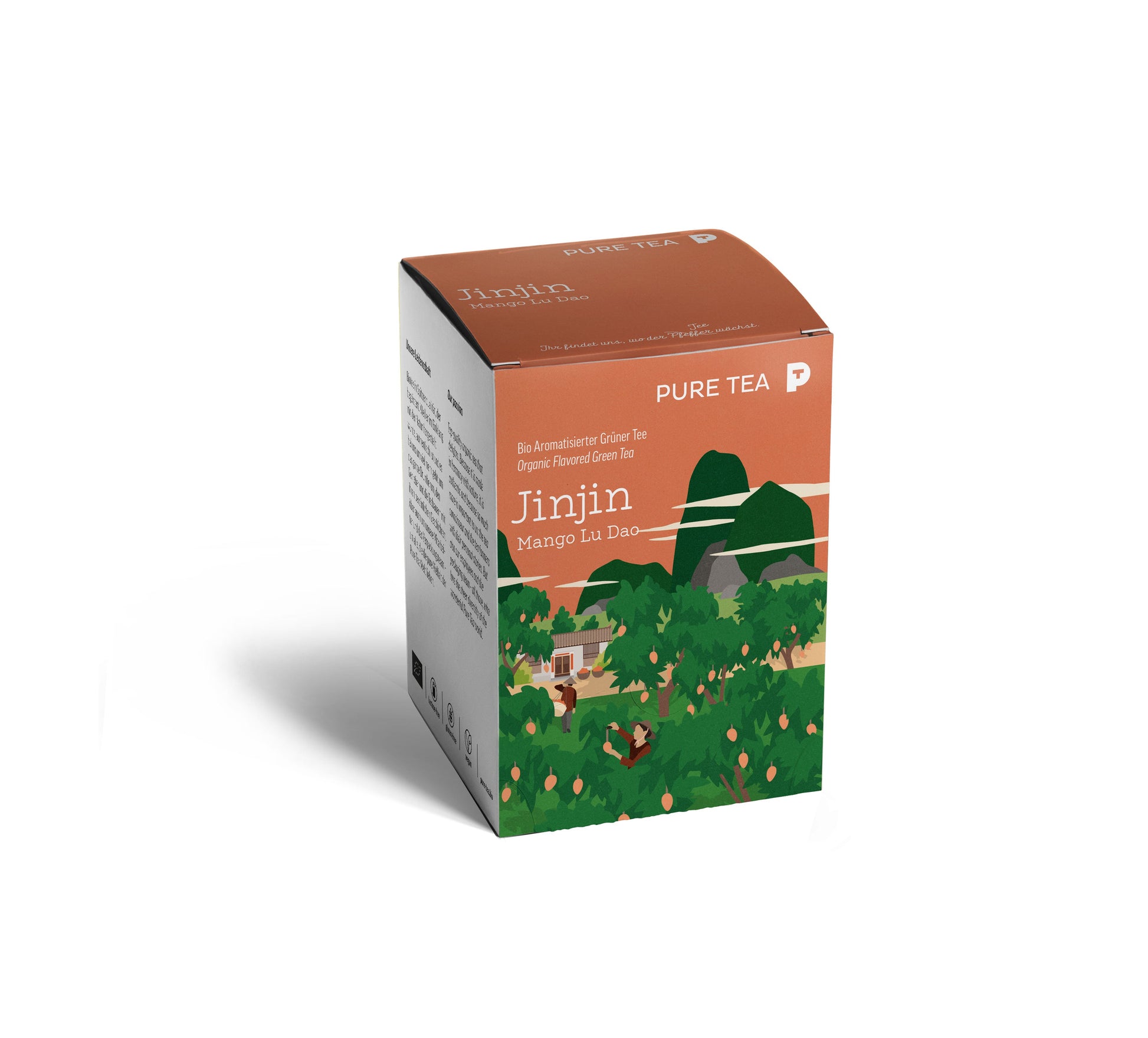 Althaus Pure Tea Jinjin Mango Lu Dao Organic Flavored Green Tea Box