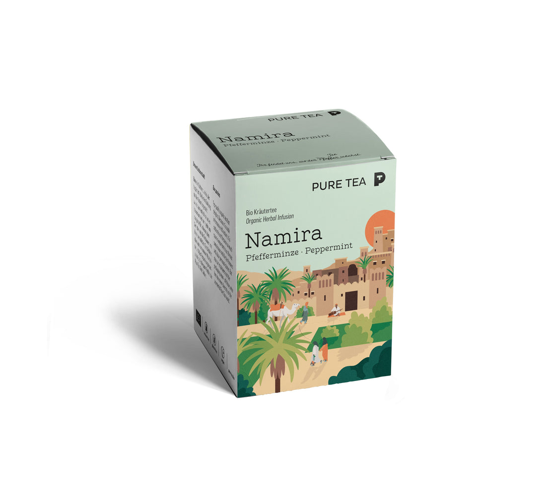 Althaus Pure Tea Namira Peppermint Organic Herbal Tea Box