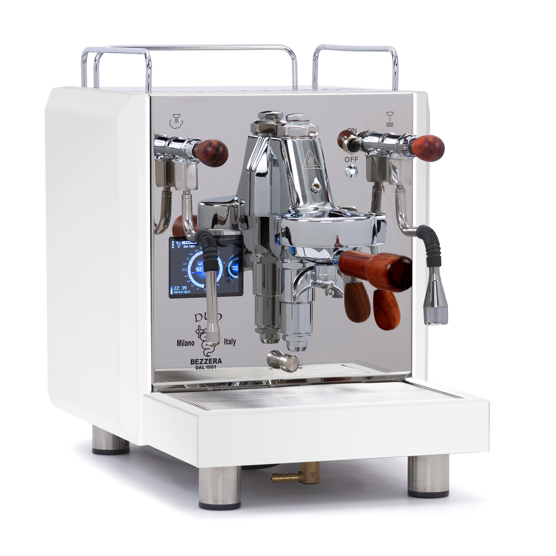Bezzera DUO MN Dual Boiler Espresso Machine - Total White