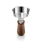 Breville 58mm Wooden Bottomless Portafilter Front || 58mm
