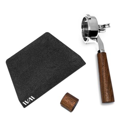 Wiedemann Gaggia Classic Wood Accent Kit Walnut Mat, Knob and Portafilter || Walnut