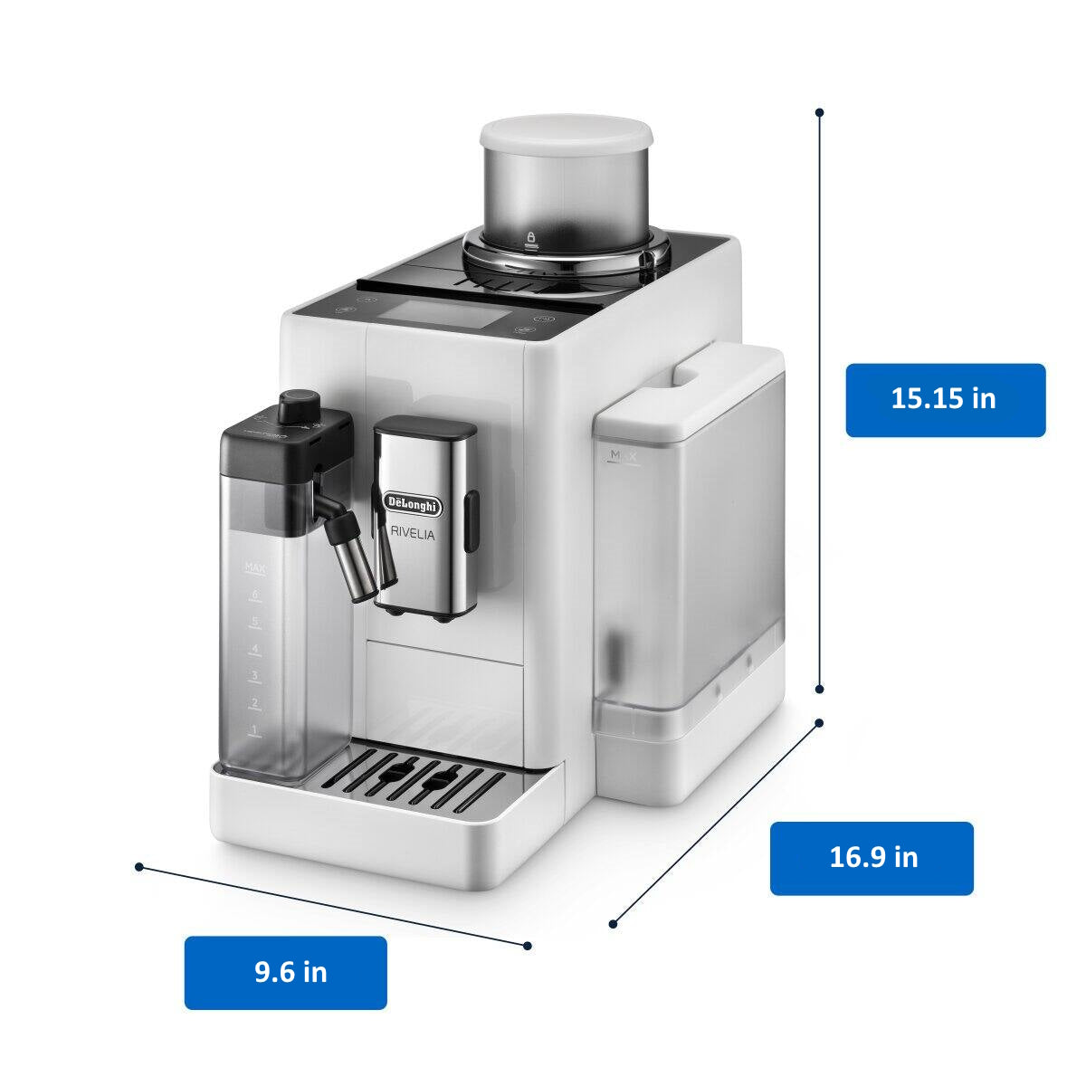 DeLonghi Rivelia Super-Automatic Espresso Machine – Whole Latte Love