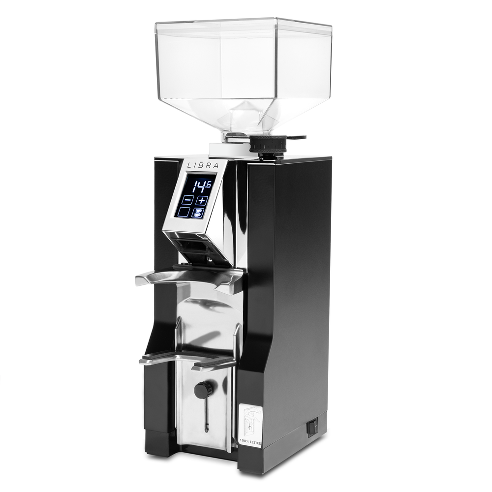 Eureka Mignon Libra Matte Black front angle || Matte Black