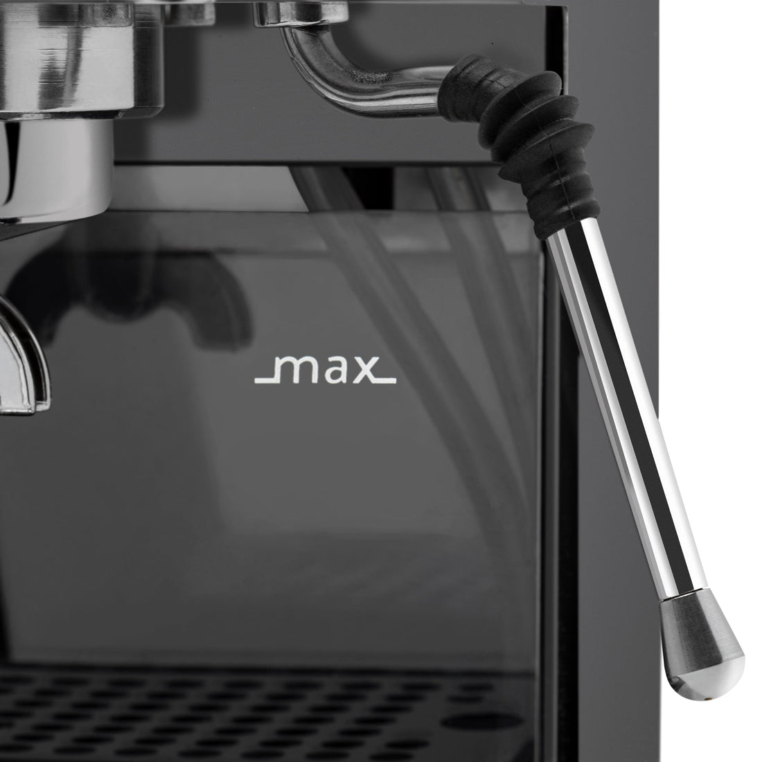 Gaggia Classic Evo Pro Espresso Machine in Industrial Grey with Tiger Maple