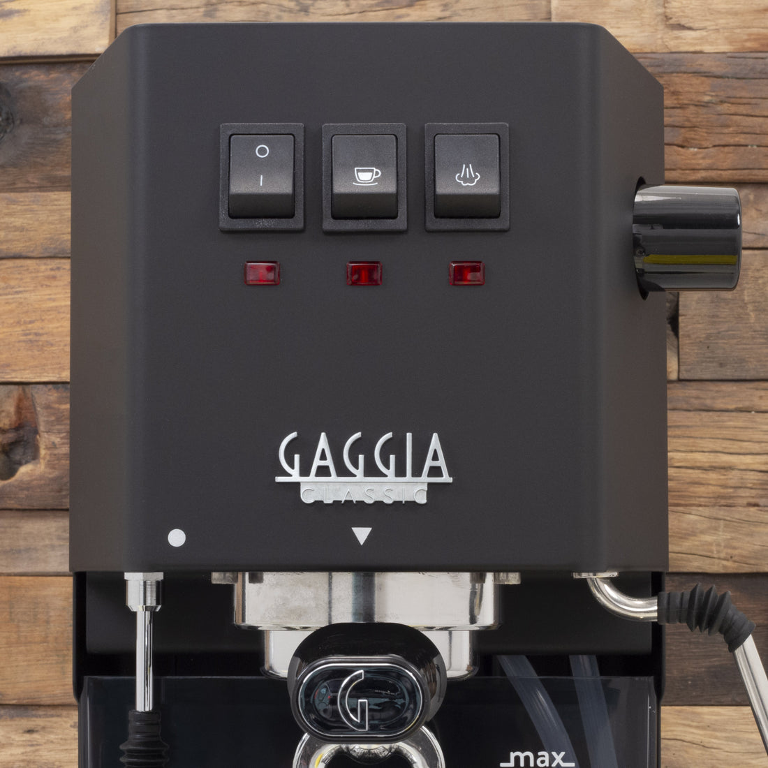 Gaggia Classic Evo Pro Espresso Machine in Thunder Black with Blackened Oak