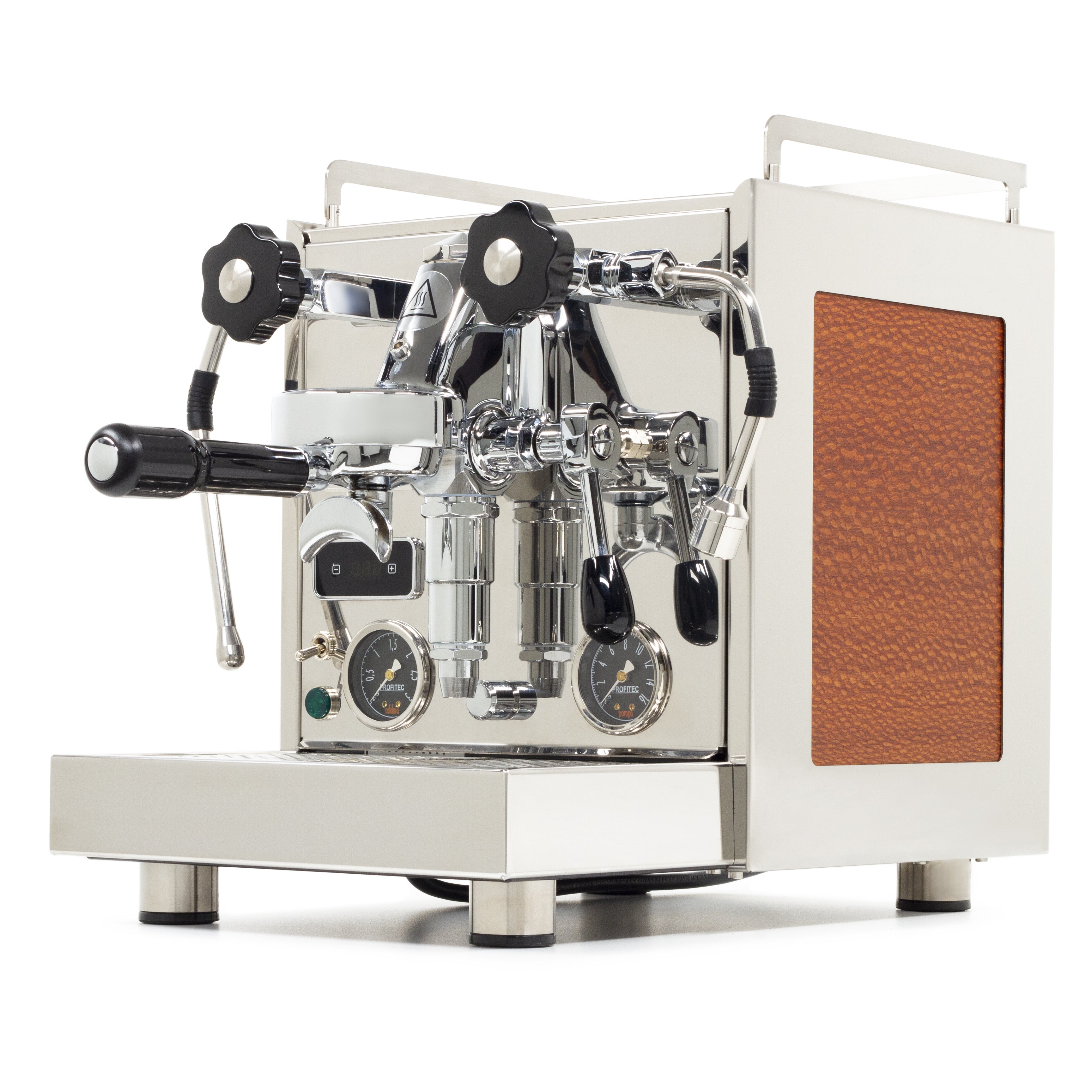 Profitec Pro 600 Espresso Machine - Lacewood Quarter Cut / No Flow Control