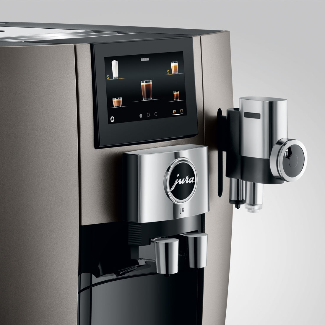 JURA J8 Super-Automatic Espresso Machine - Midnight Silver