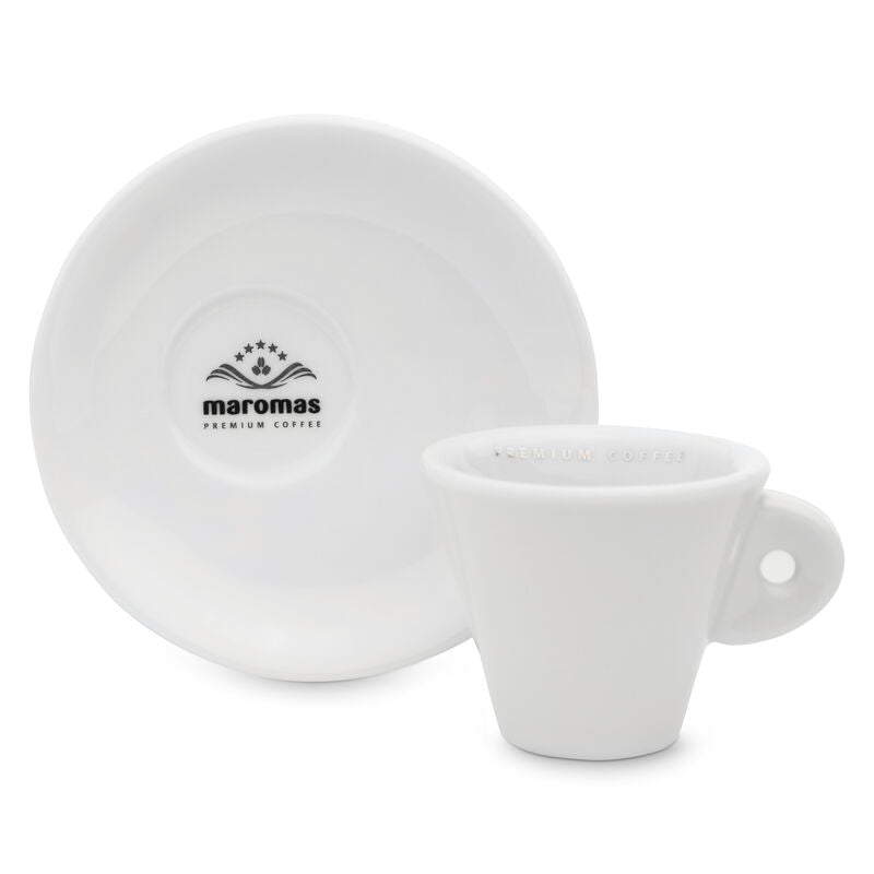 Maromas Espresso Cup and Saucer - Set of 2