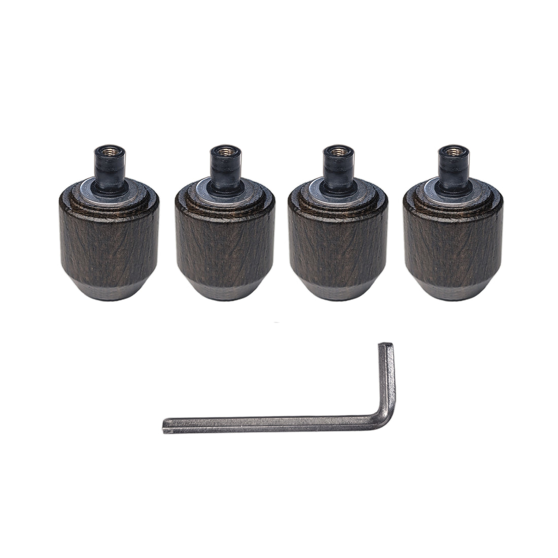 Lelit High Feet Kit Smoked Oak with Wrench || Smoked Oak