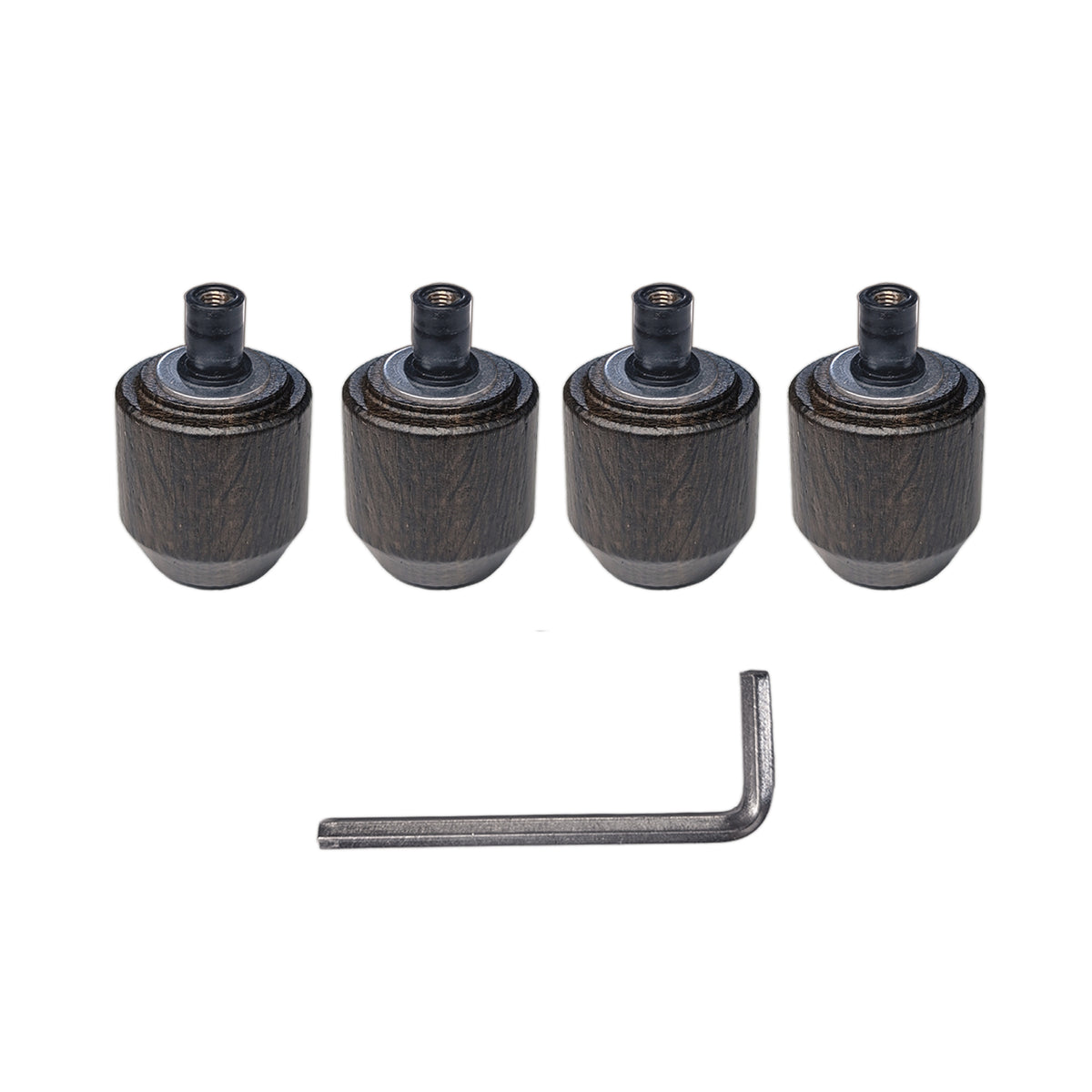 Lelit High Feet Kit Smoked Oak with Wrench || Smoked Oak