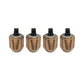 Image 3 of 3 - Lelit High Feet Kit Zebrano || Zebrano