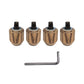 Image 4 of 3 - Lelit High Feet Kit Zebrano with Wrench || Zebrano