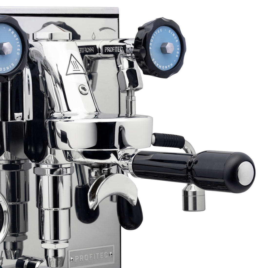 Profitec Pro 400 Espresso Machine in Matte White with Blackened Oak