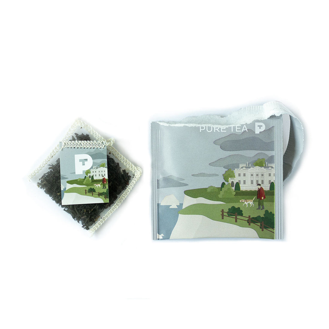 Althaus Pure Tea James Earl Grey Organic Flavored Black Tea Sachet and Envelope