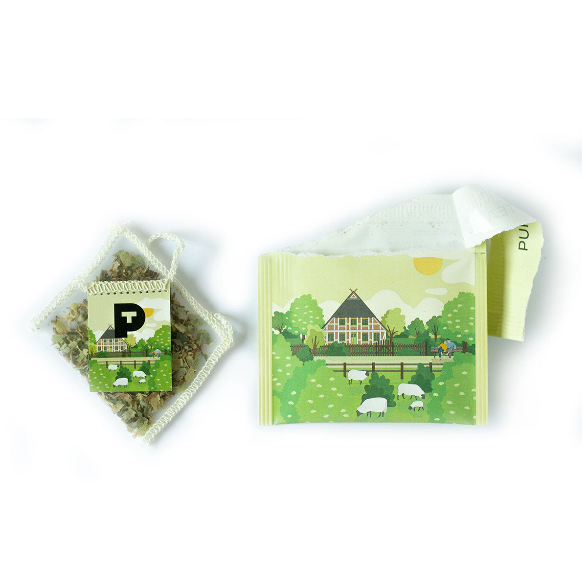 Althaus Pure Tea Mareile Lime Blossom Organic Herbal Tea Sachet and Envelope
