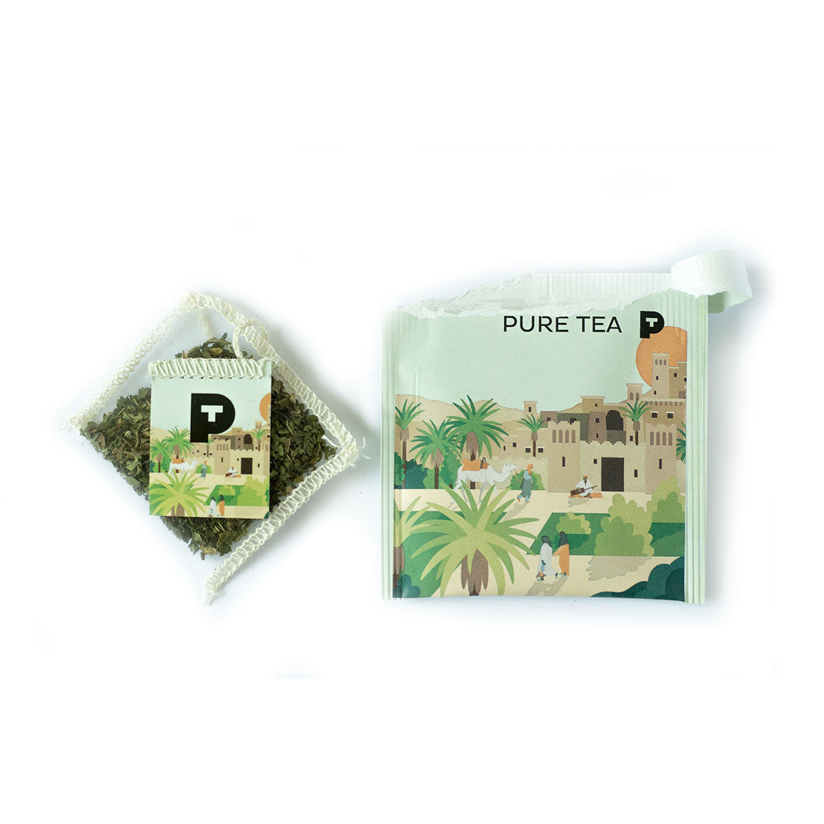 Althaus Pure Tea Namira Peppermint Organic Herbal Tea Sachet and Envelope