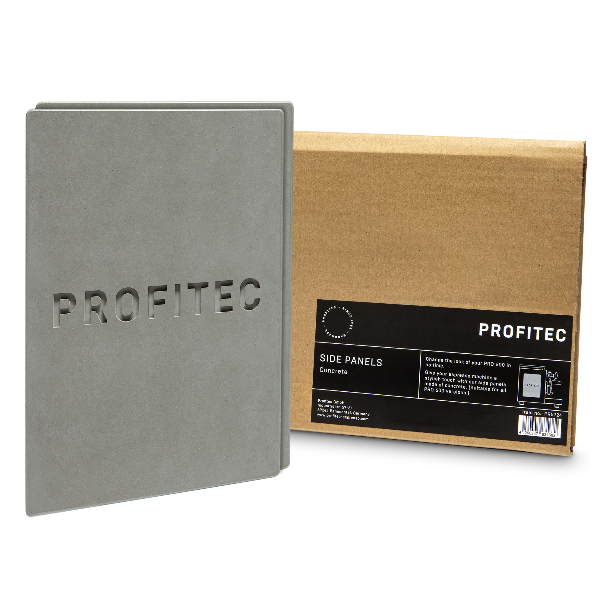 Profitec Pro 600 Side Panels (Set Of 2) - Concrete - Thumbnail 2