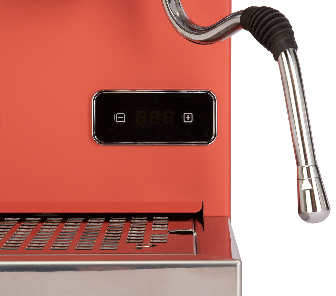 Profitec GO Espresso Machine - Red with Tiger Maple