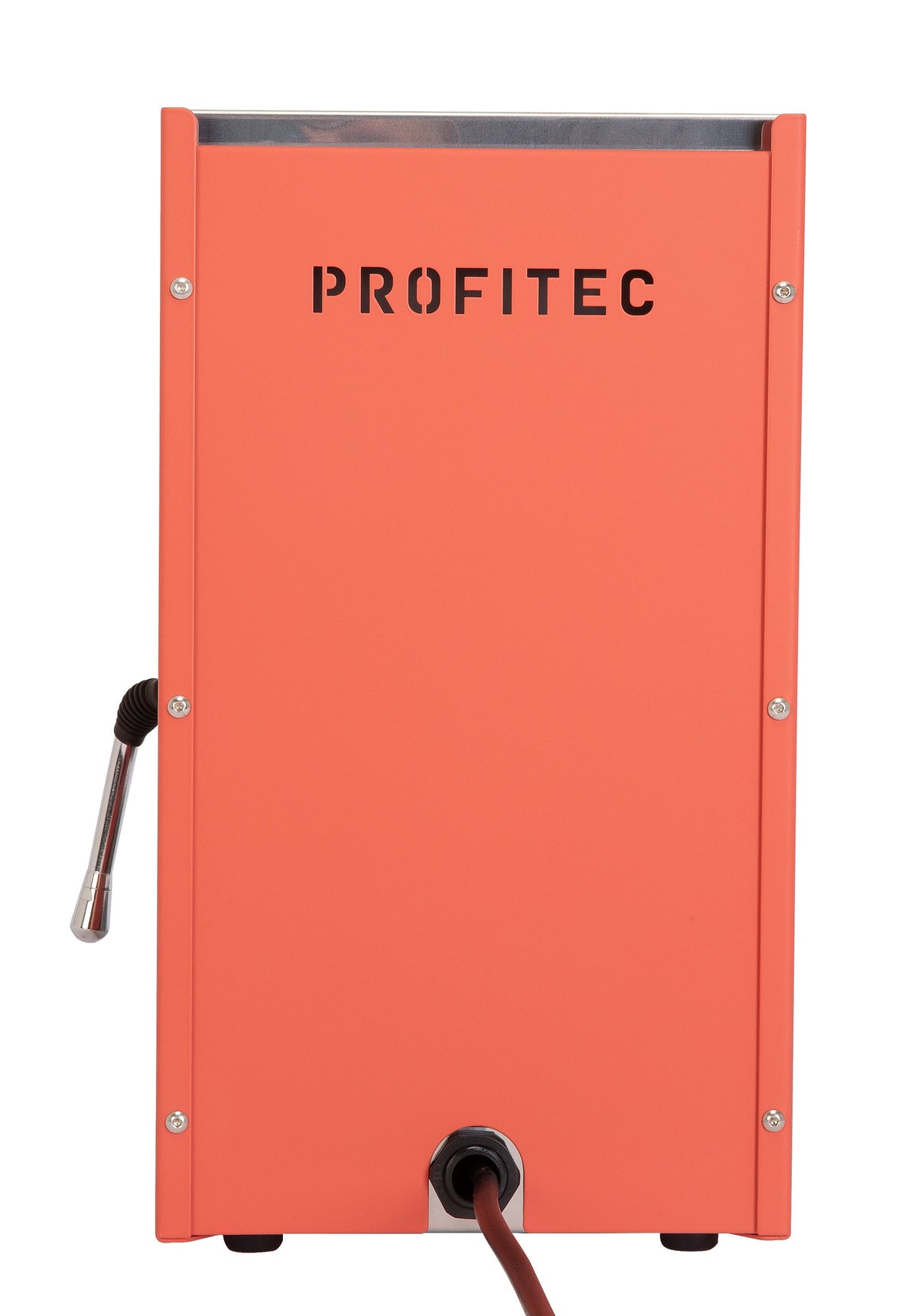 Profitec GO Espresso Machine Red with Walnut Whole Latte Love