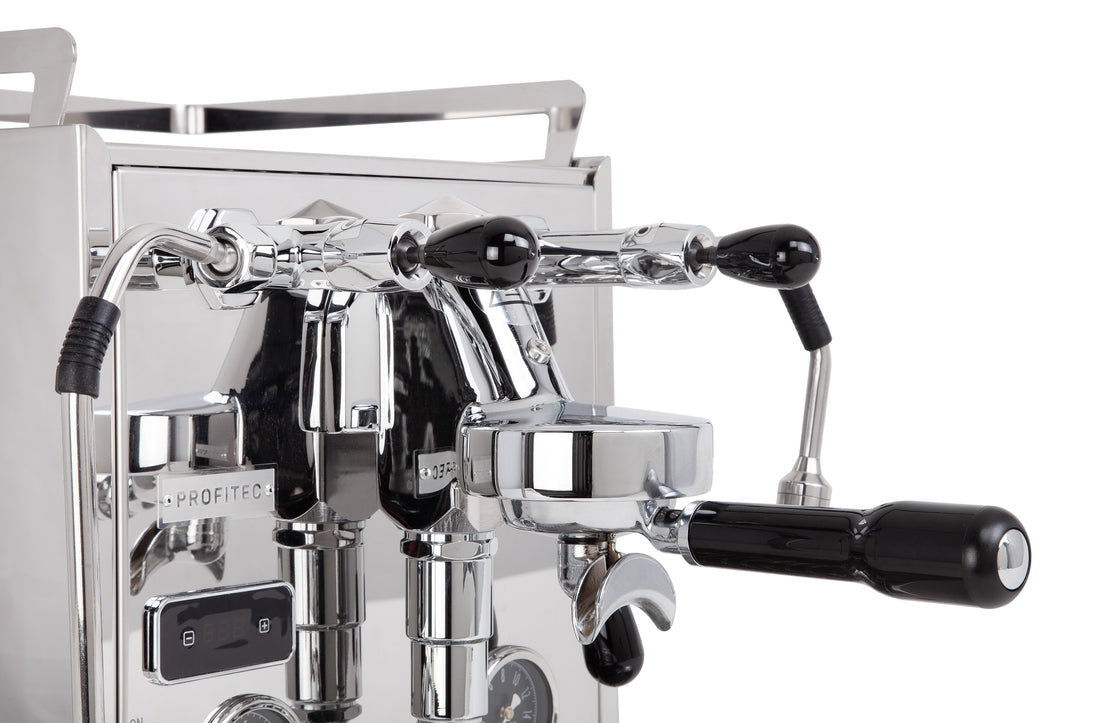 Profitec Pro 600 Dual Boiler Espresso Machine with Quick Steam Plus - Wenge Quarter Cut