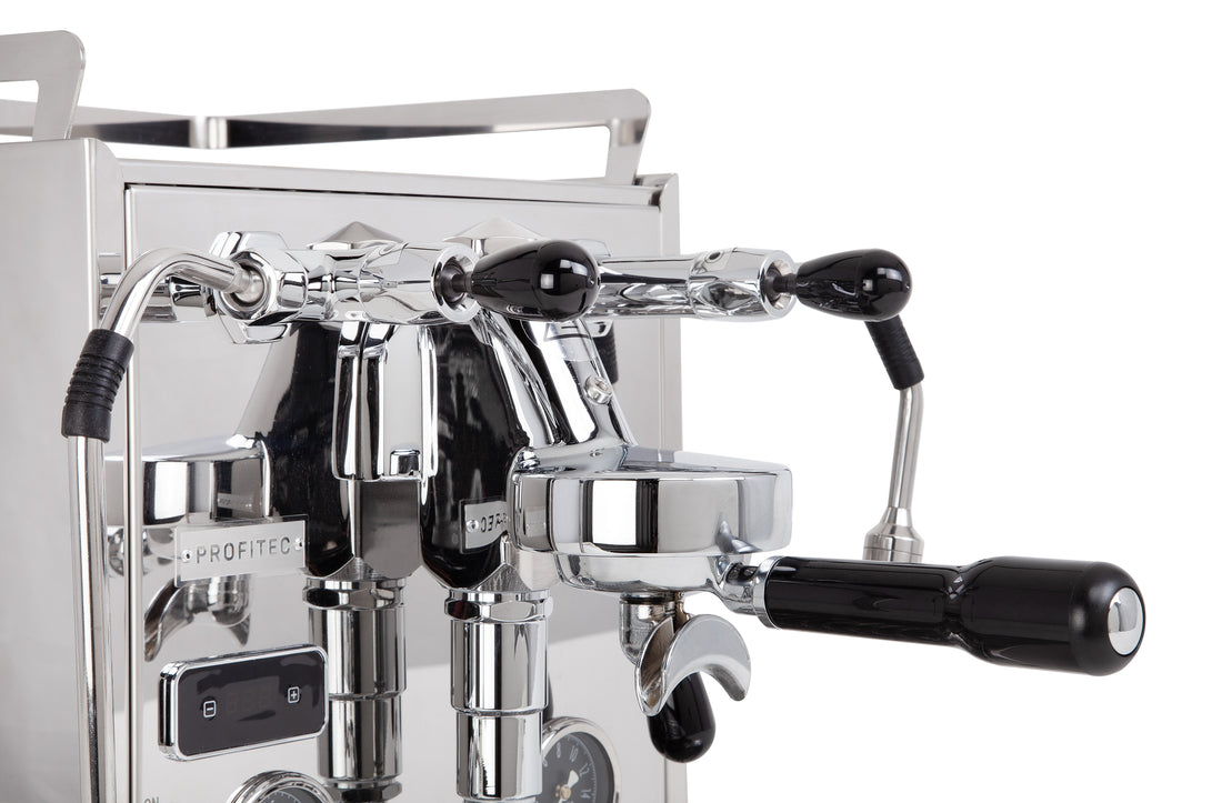 Profitec Pro 600 Dual Boiler Espresso Machine with Quick Steam Plus - Elm Carpathian Burl