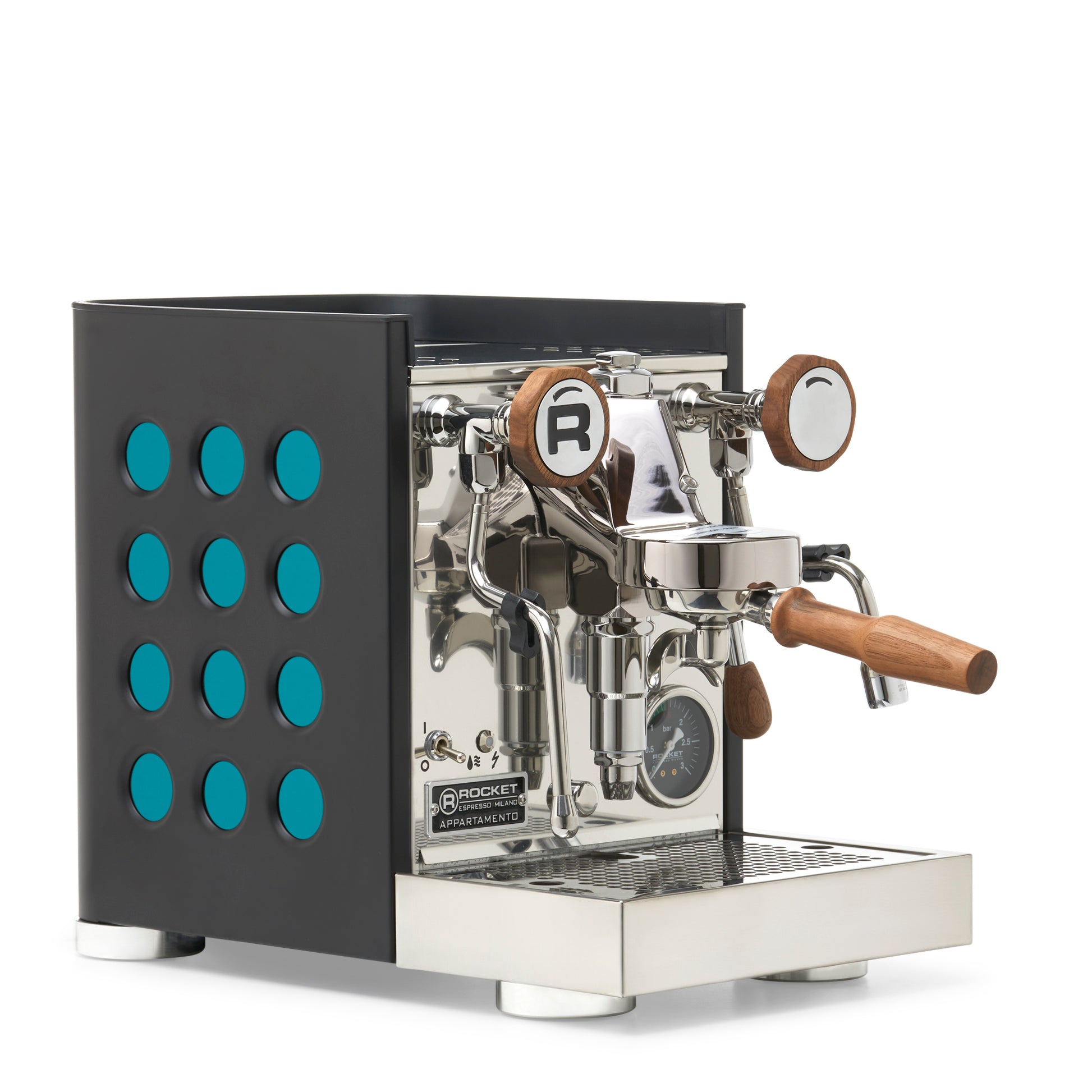 Rocket Espresso Appartamento TCA Espresso Machine - Black with Black Stripe