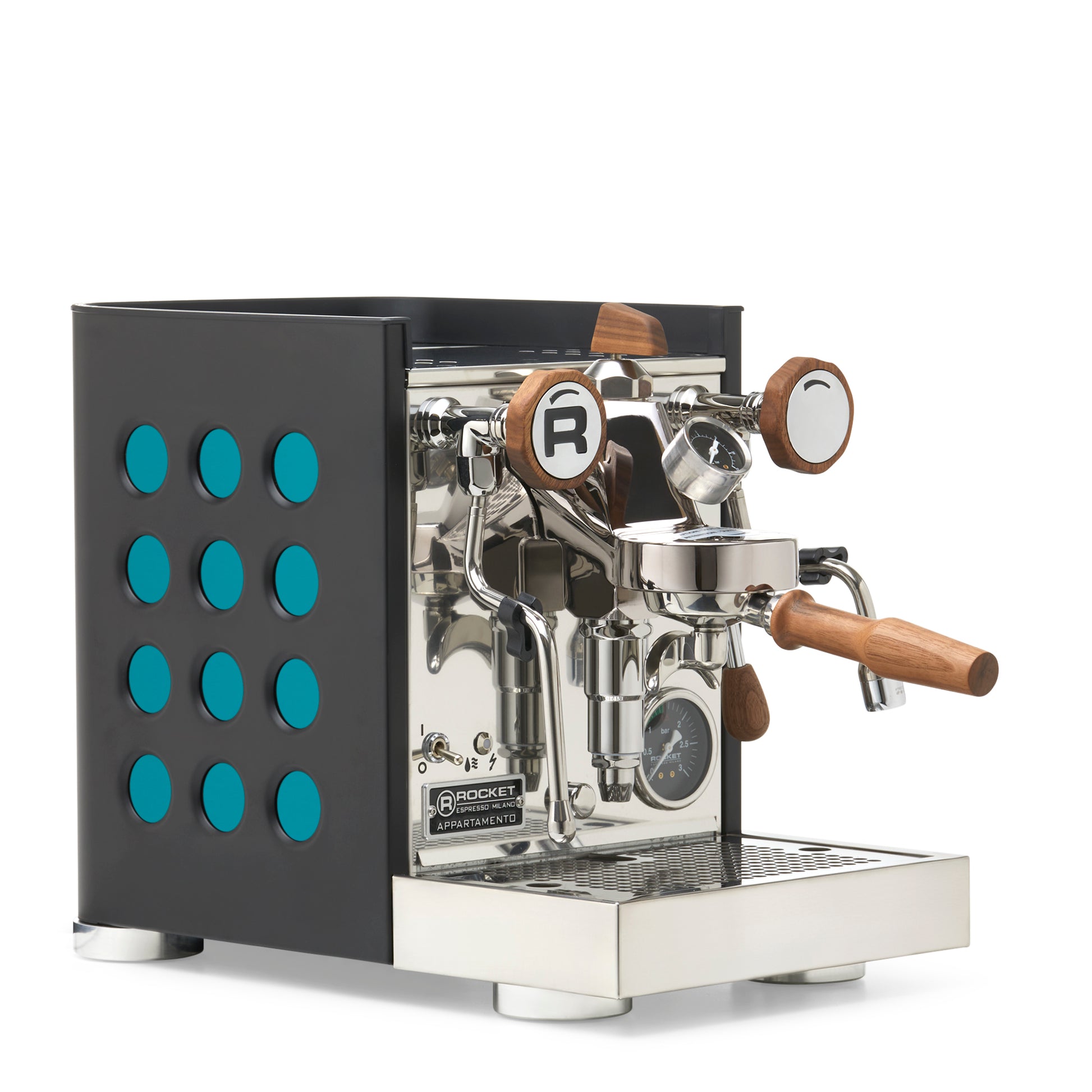 Rocket Espresso Appartamento TCA Espresso Machine - Black with Black Stripe