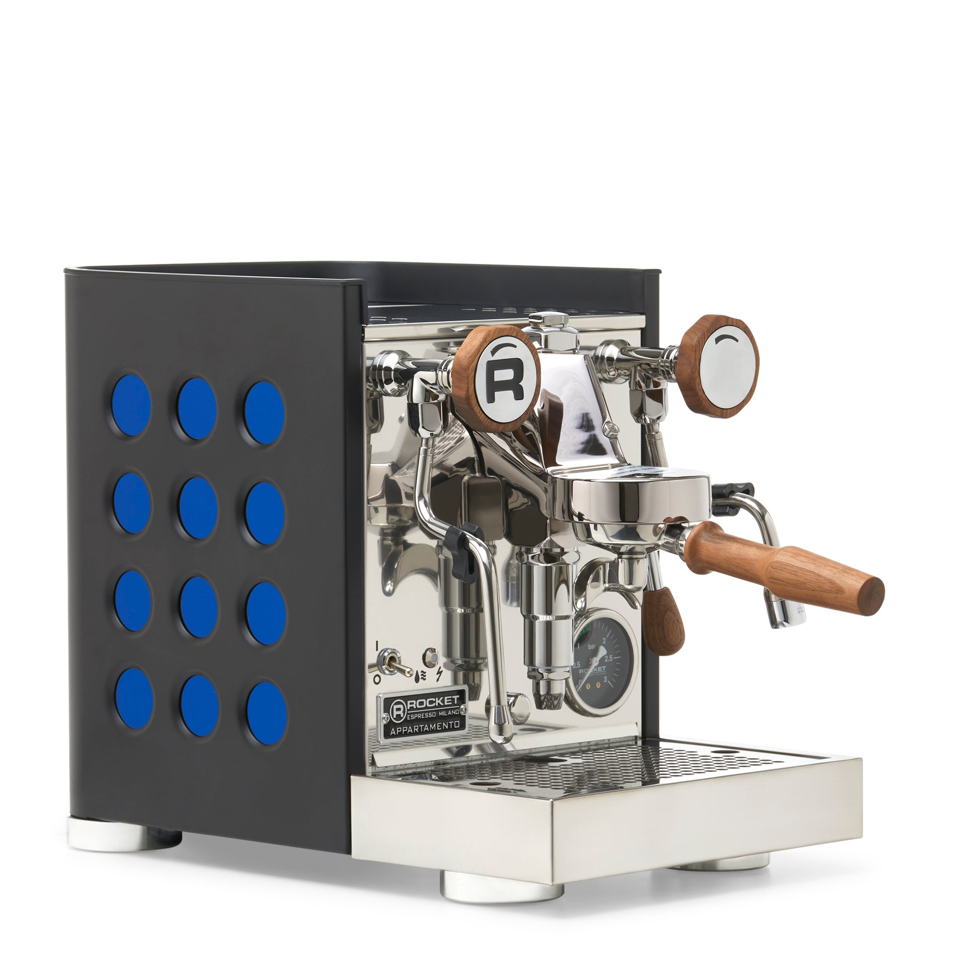 Rocket Espresso Appartamento TCA Espresso Machine - Black with Black Stripe