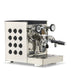 Rocket Espresso Appartamento TCA Espresso Machine - Stainless Steel with Black Stripe - Black / No Accents / No Flow Control