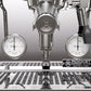 Rocket Espresso Giotto FAST R Stainless Steel Gauge and Portafilter Detail || Stainless Steel