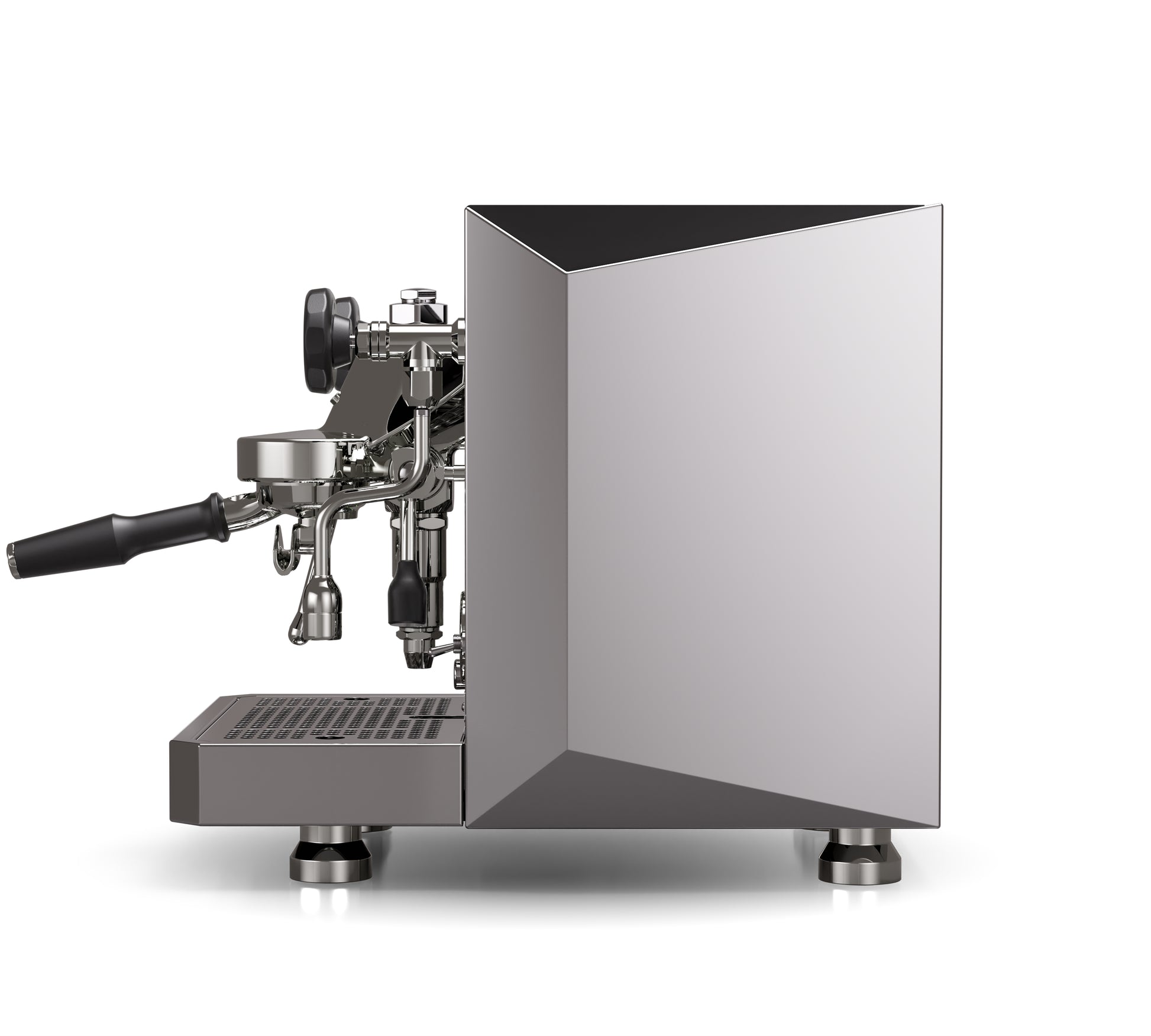 Rocket Espresso Giotto FAST V Stainless Steel Side Profile || Stainless Steel