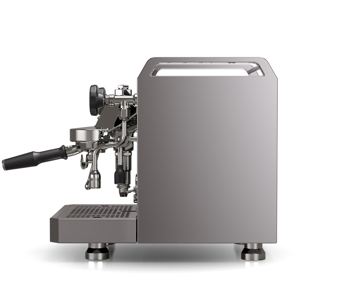 Rocket Espresso Mozzafiato FAST R Stainless Steel Side Profile || Stainless Steel