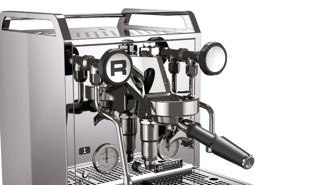 Rocket Espresso Mozzafiato FAST R Stainless Steel Group Detail || Stainless Steel
