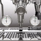 Rocket Espresso Mozzafiato FAST R Stainless Steel Gauge and Portafilter Detail || Stainless Steel