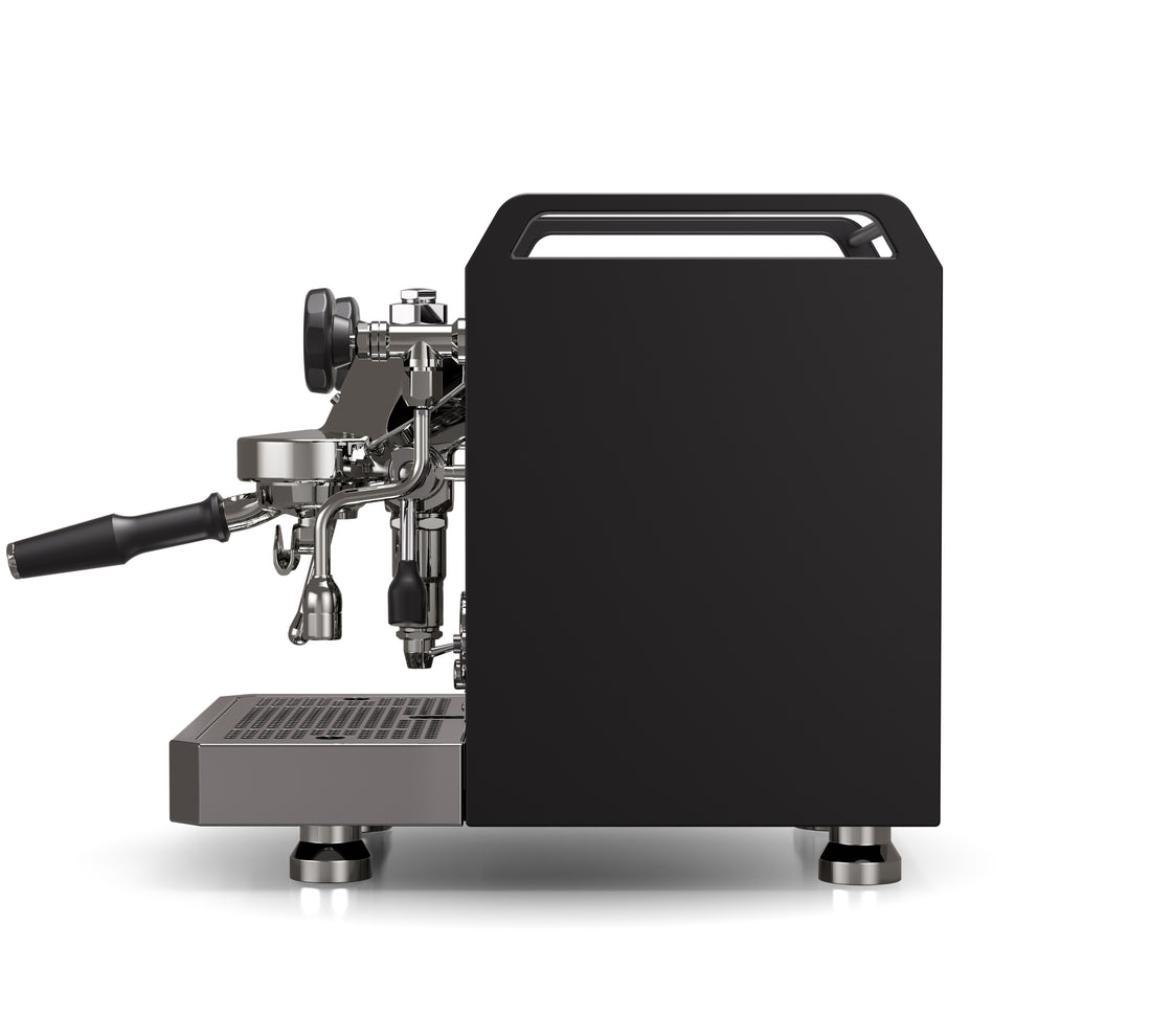 Rocket Espresso Mozzafiato FAST V Black Side Profile || Black