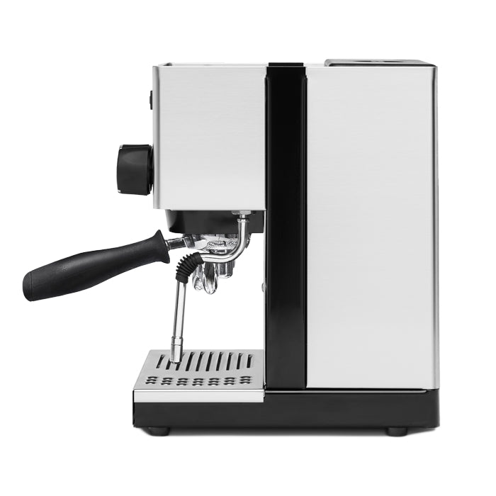 Rancilio Silvia Brushed Stainless Steel Left || Brushed Stainless