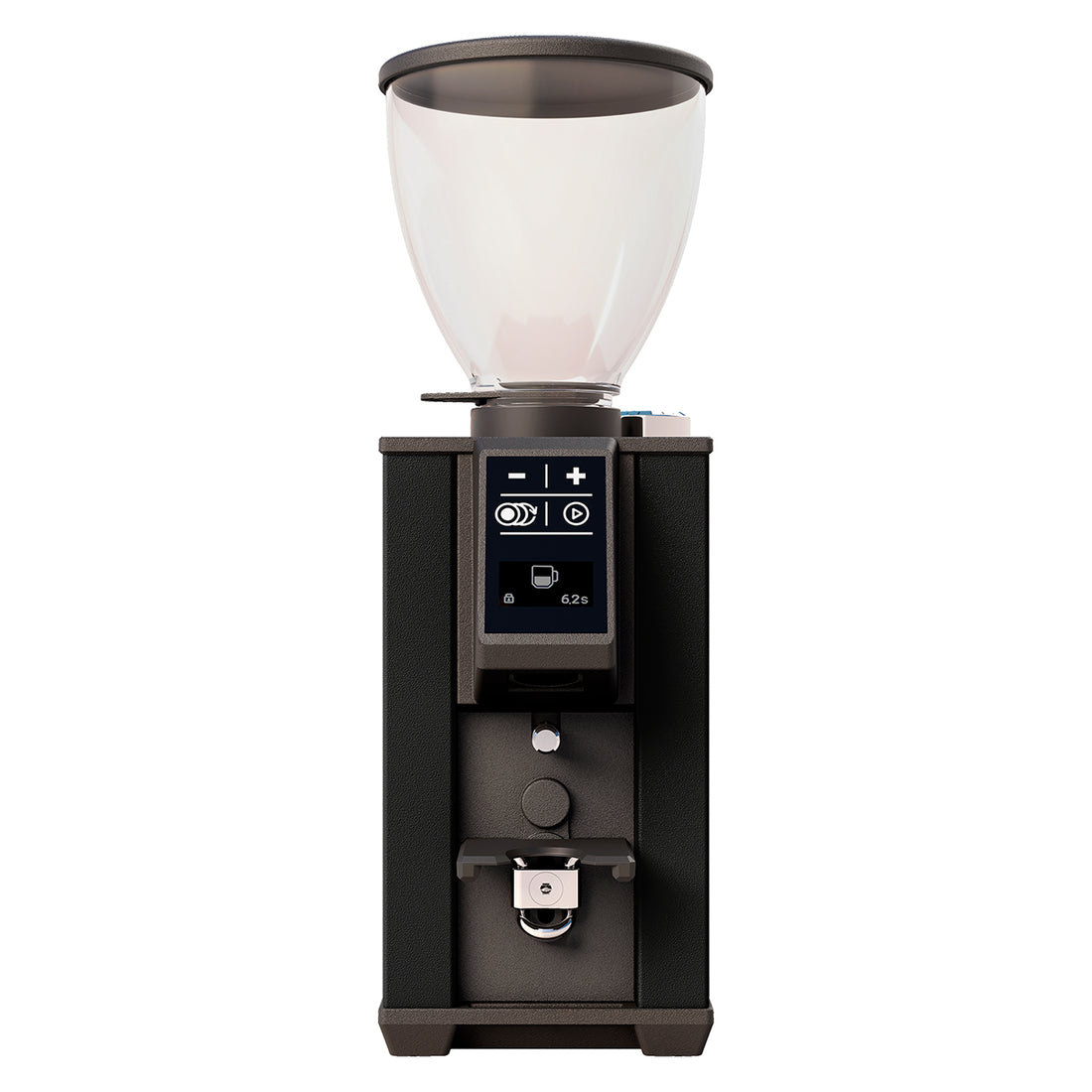 Stone Pebble Grinder in Black Front Facing || Black