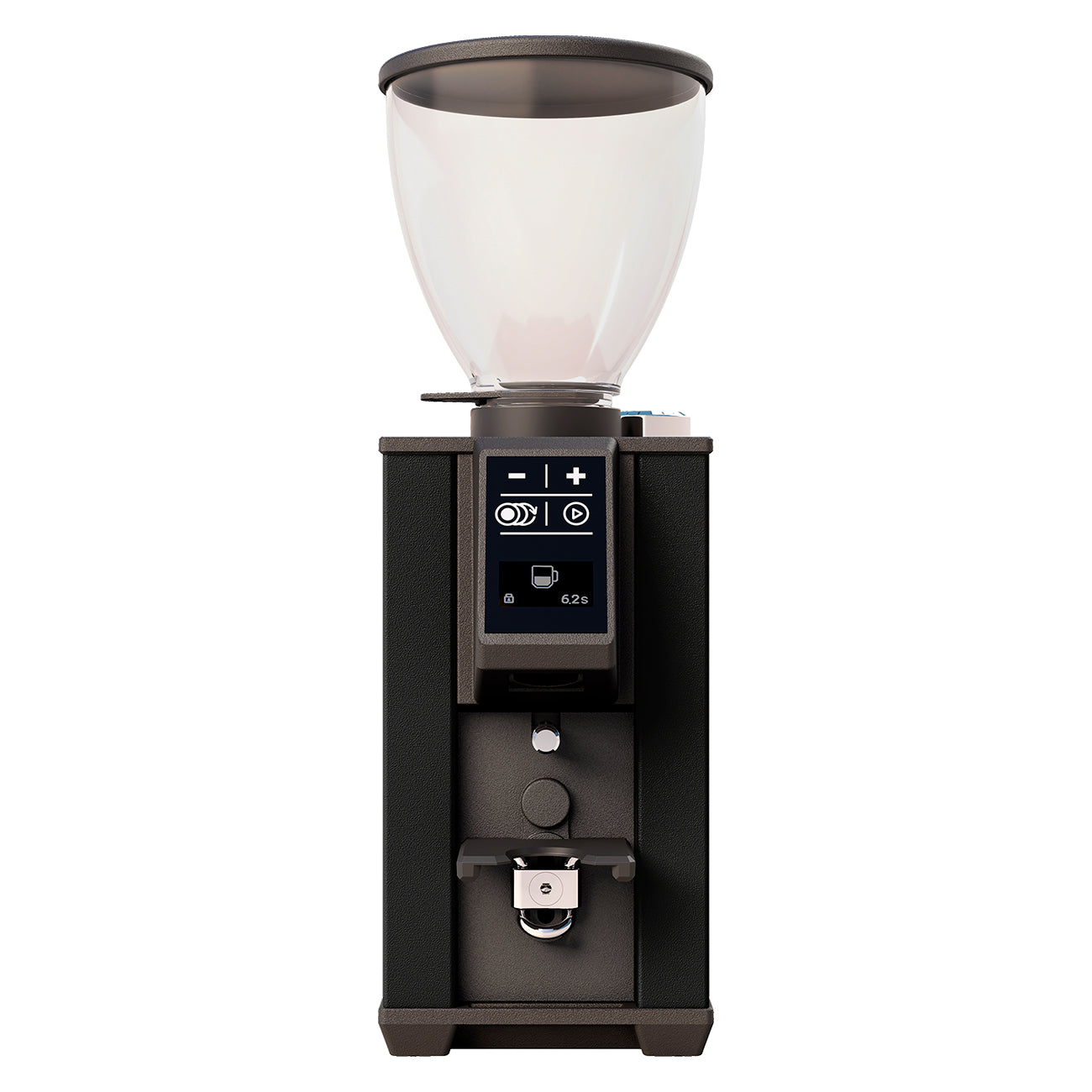 Stone Pebble Grinder in Black Front Facing || Black