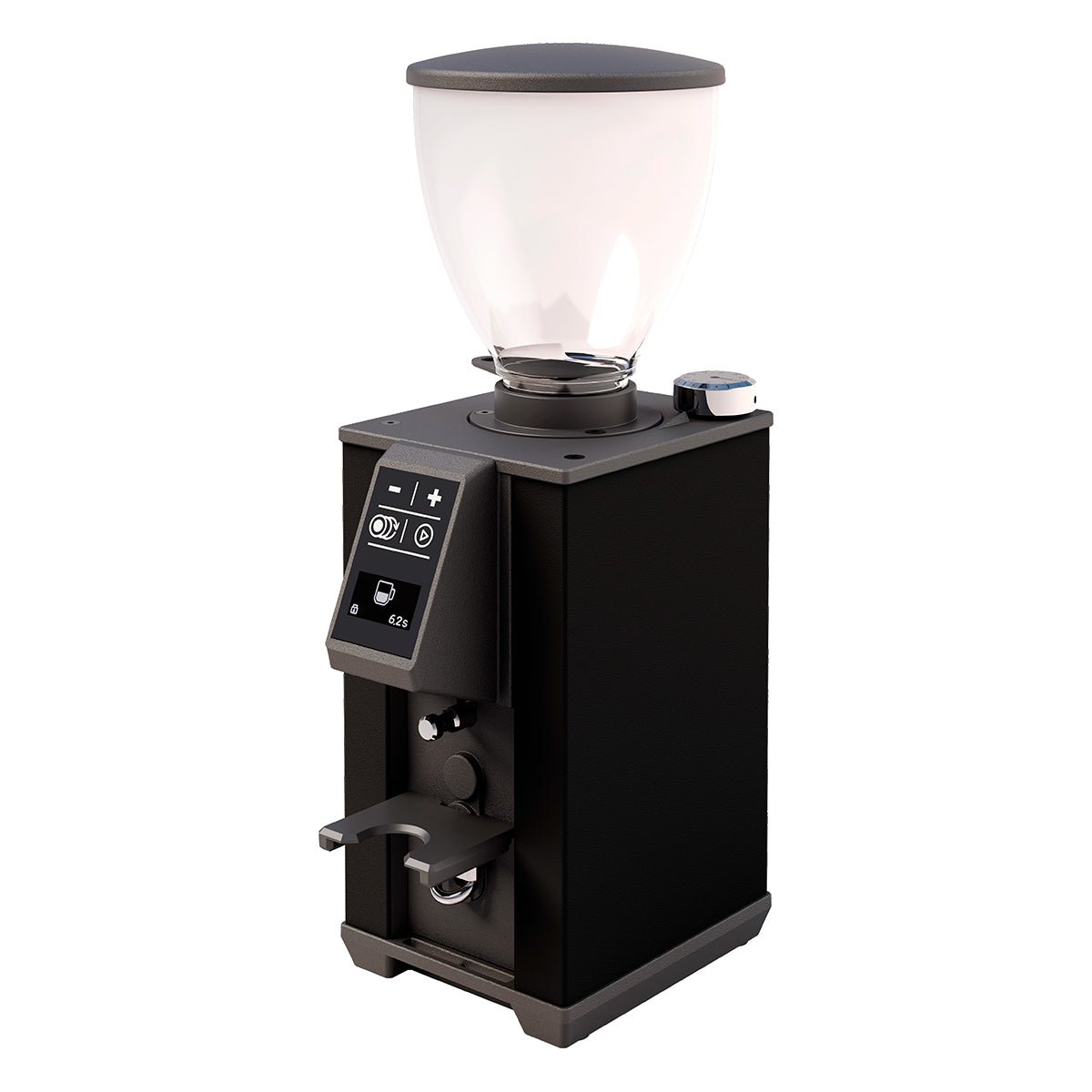 Stone Pebble Grinder in Black Left Facing || Black