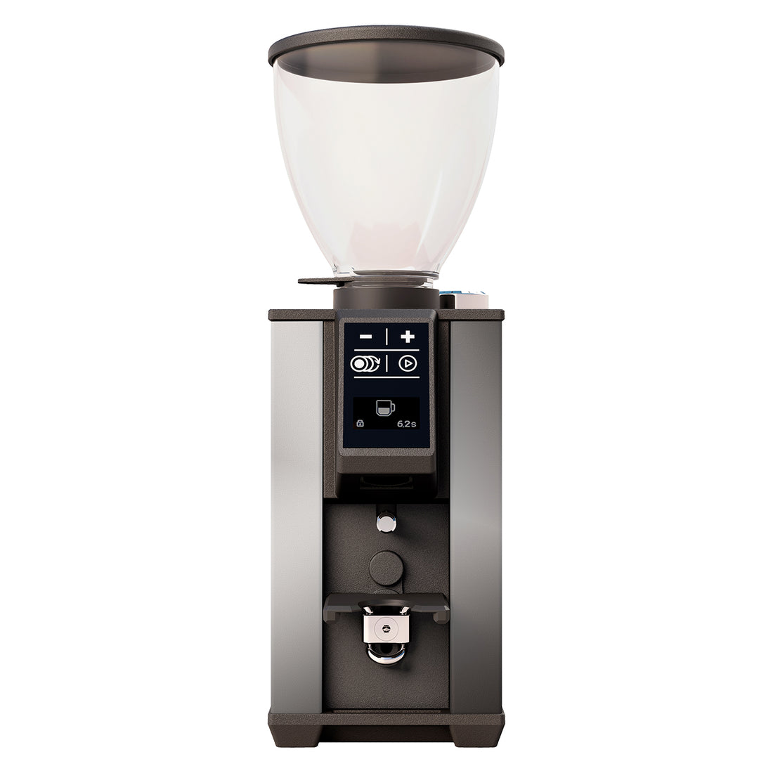 Stone Pebble Grinder in Chrome Front Facing || Chrome
