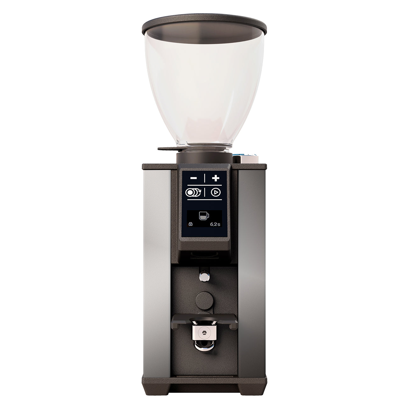 Stone Pebble Grinder in Chrome Front Facing || Chrome