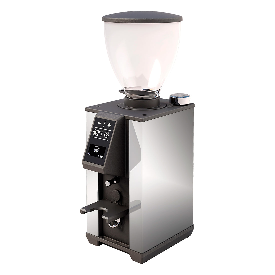 Stone Pebble Grinder in Chrome Left Facing || Chrome
