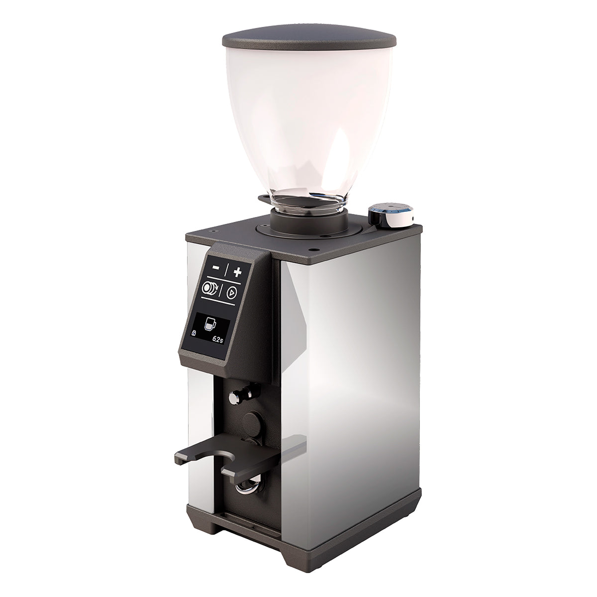 Stone Pebble Grinder in Chrome Left Facing || Chrome