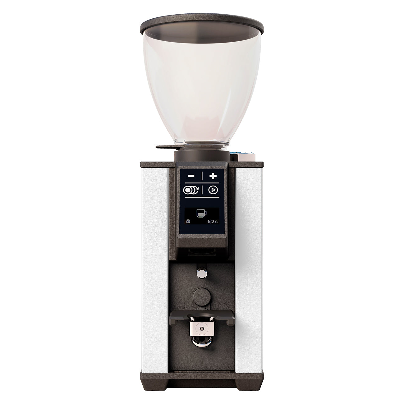 Stone Pebble Grinder in White Front Facing || White