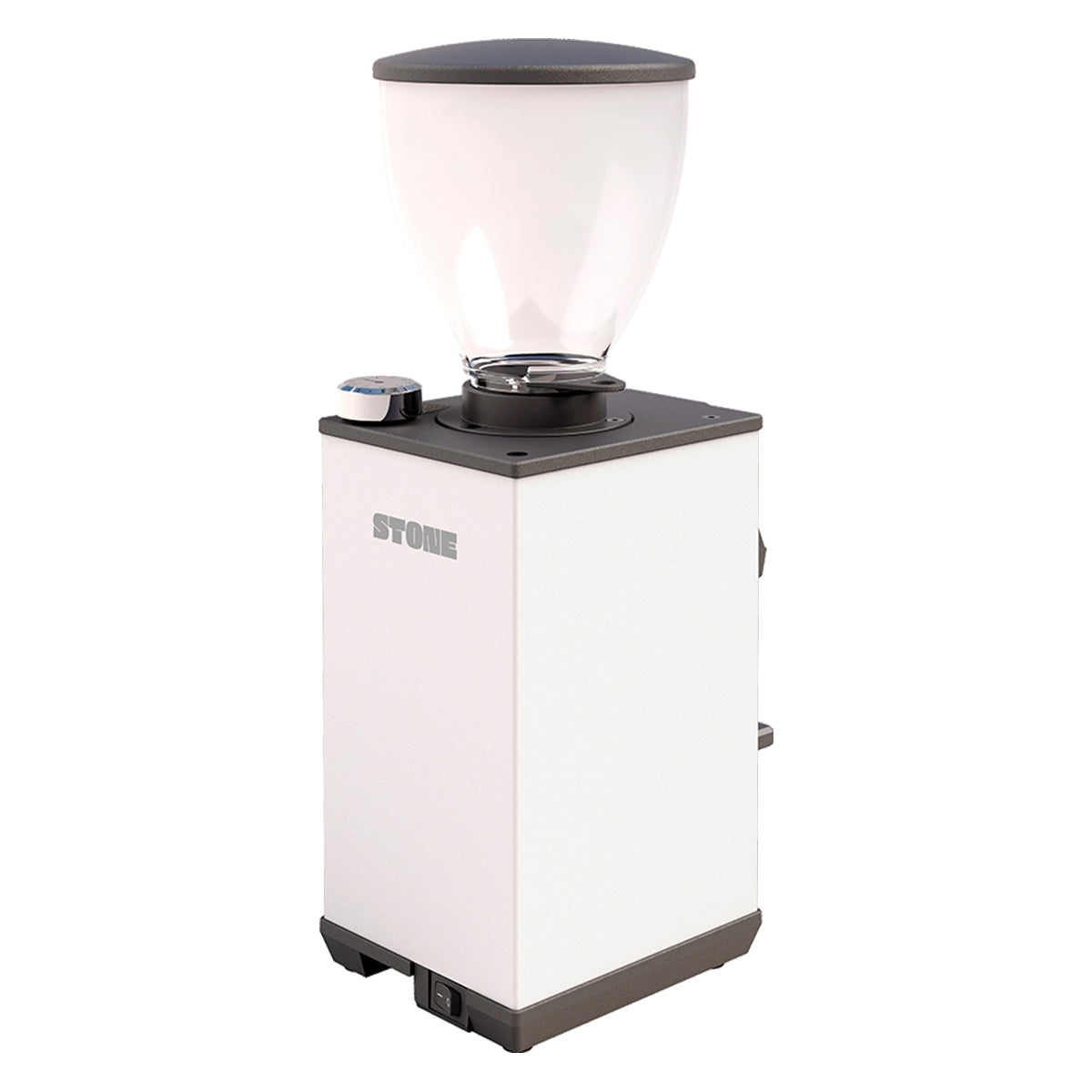 Stone Pebble Grinder in White Rear Angle || White