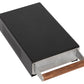 Profitec Knock Drawer Matte Black with Wooden Handle Overhead || Matte Black