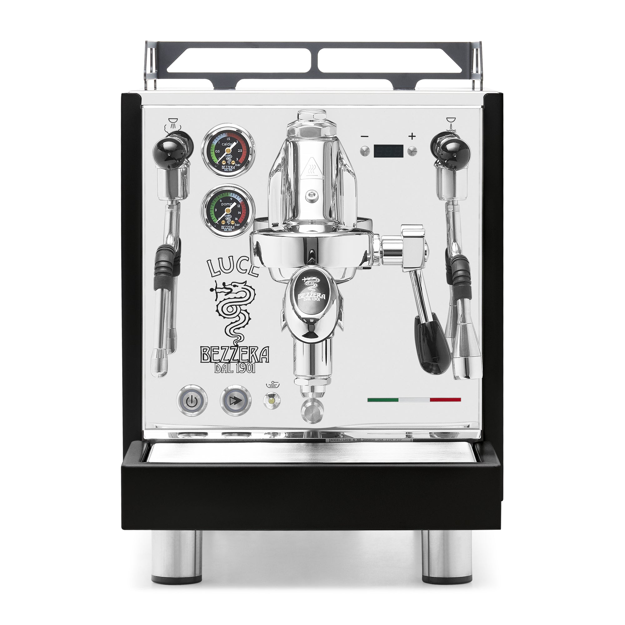 Bezzera LUCE S PID Fast Heating Espresso Machine - Black / No Accents / No Flow Control