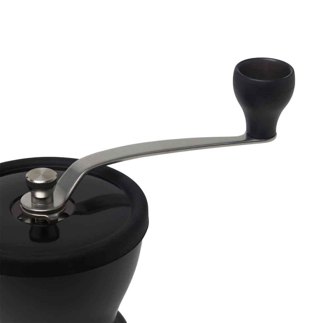 Close-up of Grinding Handle of Hario Skerton Plus Ceramic Coffee Mill